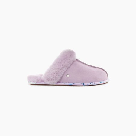 UGG Scuffette II Floral Light Pink Slippers for Women (BMNK97081)